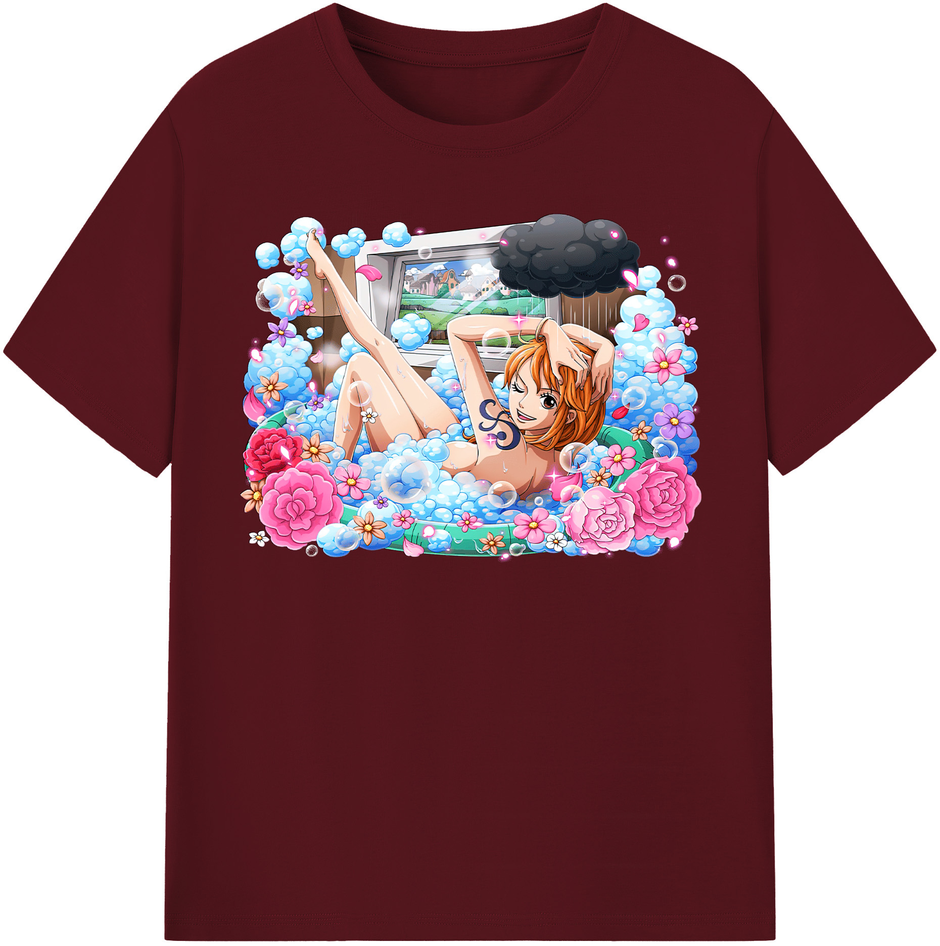 ワンピース ナミ ONE PIECE Nami 綿100％半袖Tシャツ（フロントプリント）